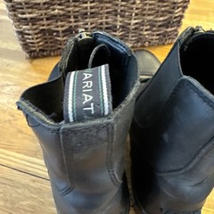 Ariat Women’s Heritage Zip Paddock Boots Black Leather Equestrian Riding 4