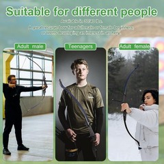 57″ 20-40LBs Recurve Bow&30“ Arrows Set Takedown Bow with Archery Accessories