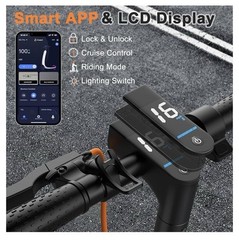 VOLPAM Electric Scooter, 350W/500W Motor, Max 21-28 Miles Range, 19/21 Mph To…