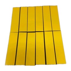 12 Pack 4″ Arrow Wraps: Reflective Yellow: Vinyl Stickers: 1″ Wide