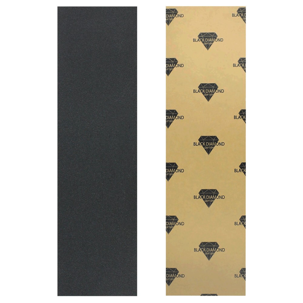 Black Diamond Old School Skateboard Grip Tape Sheet Black 10″ x 34″ Griptape