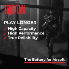 Titan Lithium-Ion Airsoft Battery | 3000mAh 11.1v Nunchuck T-Plug, Deans (1157)