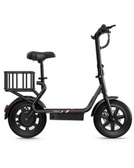 Electric Scooter with Seat, 14″ E-Scooter with 36V 7.8AH Battery, 350W Motor