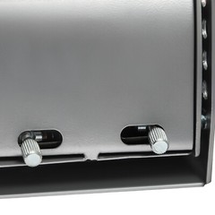 Adjustable Track Starting Blocks Aluminum Alloy Rail Rubber Pedals Silver/Blue