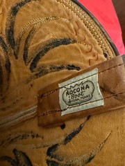Nocona Vintage Black Leather Cowboy Boots Mens Style 4701 Sz 12