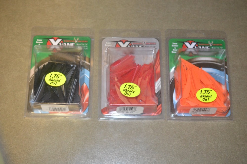 Bohning X-Vanes 1.75 inch 100 pack Shield Cut select by Color