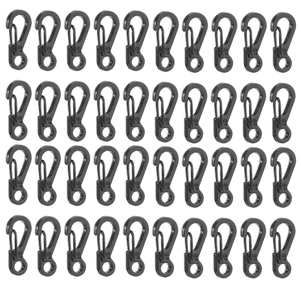 80 Pcs Mini Heavy Carabiner Snap Hook Clip Aluminum Outdoor Camping Key Chain US