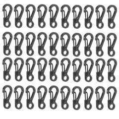 80 Pcs Mini Heavy Carabiner Snap Hook Clip Aluminum Outdoor Camping Key Chain US