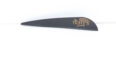 Tonys 3» Archery Vanes Archery All New Super Wave Vane Black 50PK TNYSWVB3343A