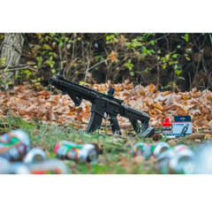 ArmyBoy Crosman DPMS SBR Full-Auto CO2 BB Gun Rifle Bundle – Ready-To-Shoot-Kit