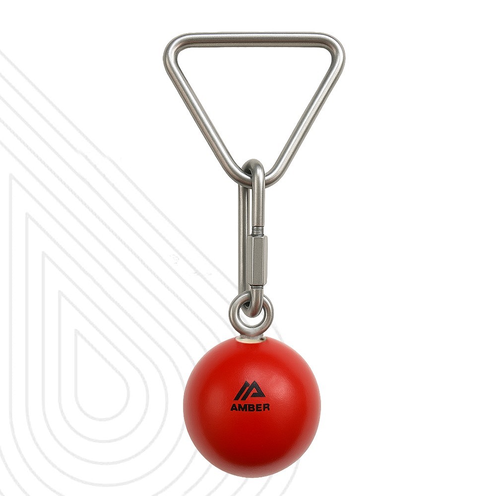 Amber Throwing Weight Hammers Solid Iron Lathe-Turned Ball with Ball Bearing