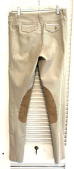 28) FR FREE RIDE RIDING Equestrian Breeches Beige Khaki EXC! Pants