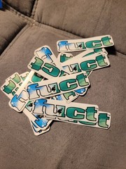 5 Self Made Fuct Stickers Printed On White Vinyl, Laminated, & Hand Cut