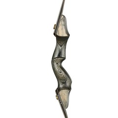 60″ Archery Takedown Recurve Bow 25-50lbs Wooden Riser for Shoot Hunting Target