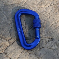 2PCS Auto Locking Carabiner Clips Heavy Duty 12KN For Climbing Hiking Gear