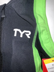 TYR Triathlon Men’s XS Black Lime White Tank Singlet TRI COMPETITOR USA Made New