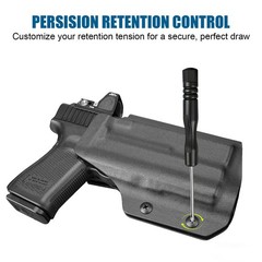 OWB Kydex Holster – Compatible ONLY with Glock 17/19/ 19X / 44/45 (Gen 1-5) &…