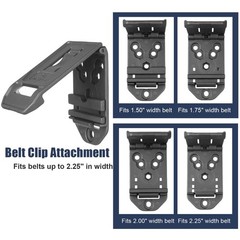 OWB Kydex Holster – Compatible ONLY with Glock 17/19/ 19X / 44/45 (Gen 1-5) &…