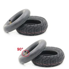 TUOVT 80/65-6 Tire &10×2.5 Tube fit 255×80 & 10×3 Bent Valve Stem Apollo Scooter