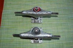 Vintage INDEPENDENT TRUCK PAIR OF SKATEBOARD TRUCKS 7.6″ -Used Made in USA