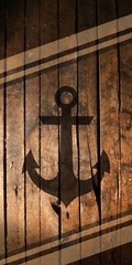 Anchor Wooden Ship Cornhole Board Wrap Decals Vinyl Sticker 