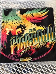 XL Nate Sexton Innova Firebird Shirt Black Rainbow New Disc Golf T-Shirt tshirt
