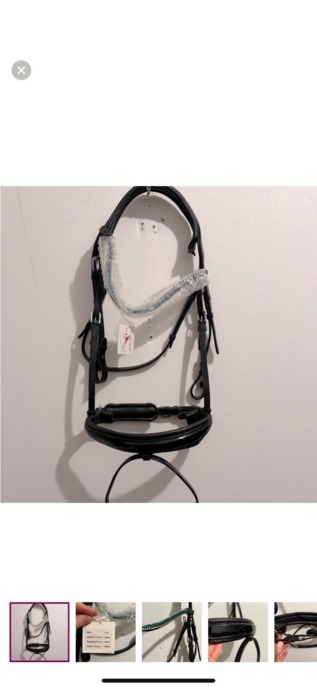 Imported German Leather Show Dressage Bridle