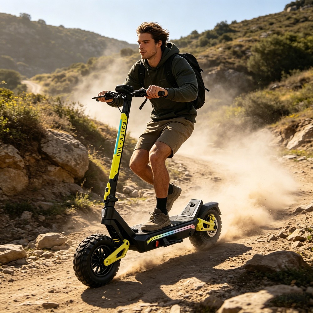 All-Terrain Electric Mountain Scooter for Adults 1200W 30MPH Off-Road E-Scooter
