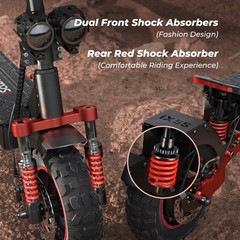 Electric Scooter Adults 1000W 11» Off Road E-scooter 28MPH Fast Speed 48V 15Ah