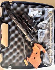 Baikal MP-46M .177 Single Stroke Pneumatic Match Air Pistol with Scope & Case