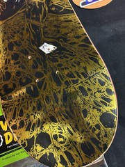 SUPER RARE Spiderman Gold Holofoil Black Suit HUF Skateboard Deck Marvel Comics