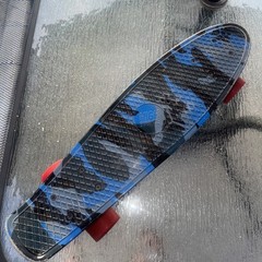 High Bounce Unisex Kids Blue Four Carry Wheels Complete Classic Skate Board NICE