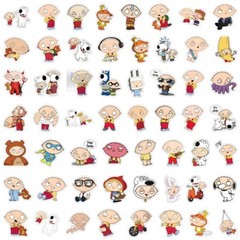 Mix 10/50 PCs Family Guy Luggage Notebook Laptop Car Sticker – No Duplicate