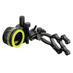 5Pin Archery Sight Compound Bow 4X 6X 8X Lens.019″ Micro Adjustable Hunt RH LH