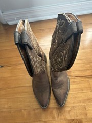Justin Classic Bay Apache Cowhide Leather Cowboy Boots