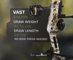 NEW! BEAR VAST RTH EXTRA Compound Bow Kit – SEALED!
