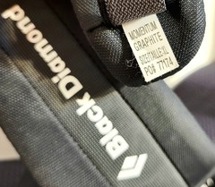 Black Diamond Momentum Climbing Harness Sz XL 36″-39″ Padded Adjustable Graphite