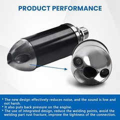 Exhaust Pipe/Aluminum Muffler For Coleman CT200U CT200U-EX BT200X KT196 MB200