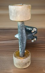 Vintage Neil Carver Gullwing Charger Longboard Truck w/2 GW Wheels Skateboard