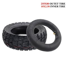 255×80 Tire & 10×2.5 Tube For fit 80/65-6 & 10×3 Bent Valve Stem Apollo Scooter