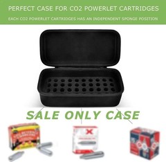 CO2 Cartridge Storage Hard Case Fits 12g Powerlet Cartridges 40 Slots Holder