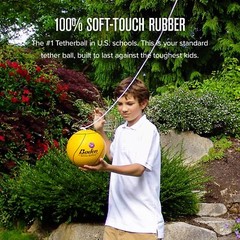 School Quality Tetherball Set – Soft-Touch Tetherball Ball and Rope