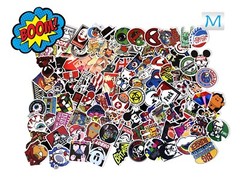 100 Random Skateboard Stickers Vinyl Laptop Luggage Decals Dope Sticker Lot Mix