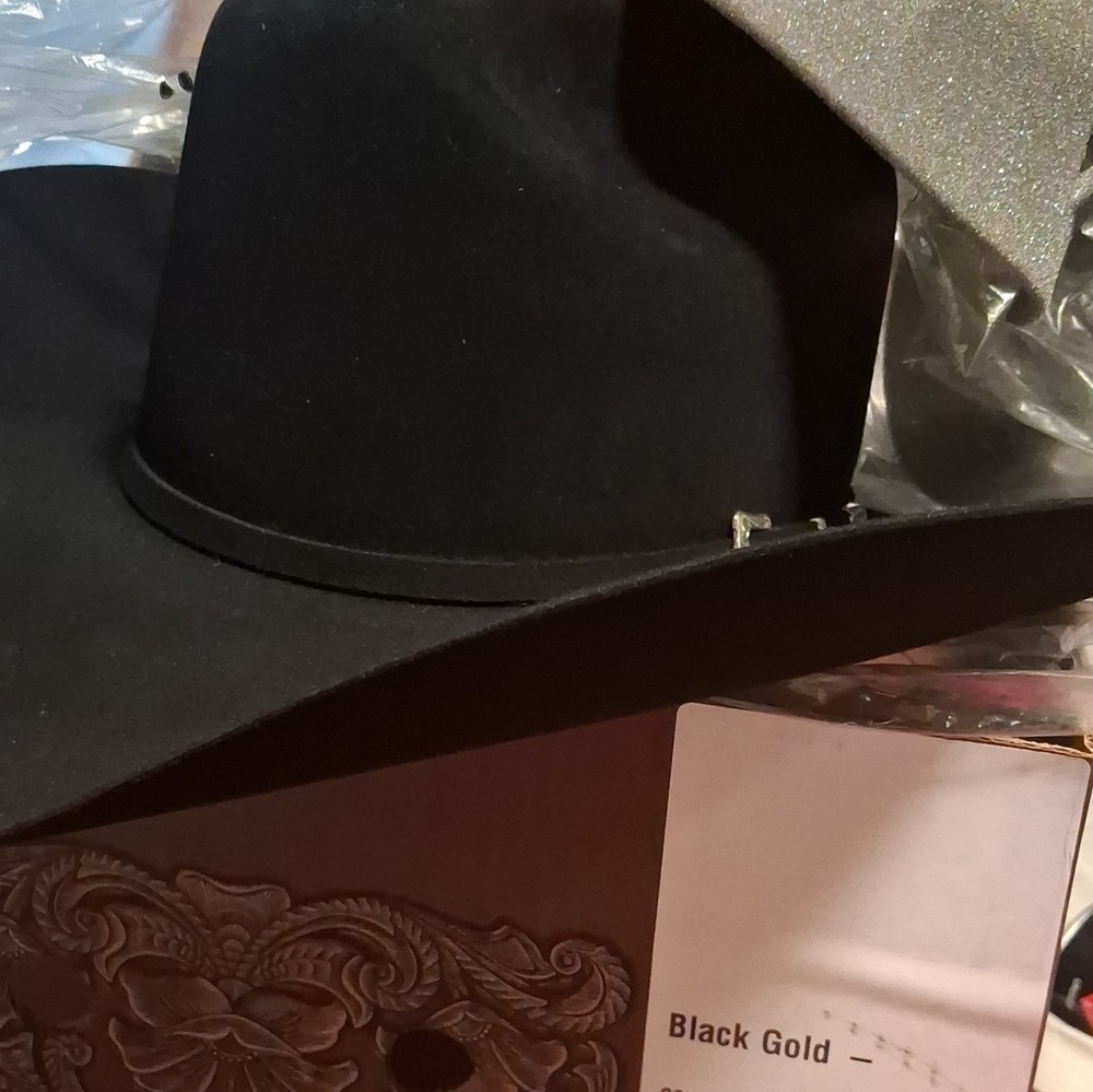 Resistol Black Gold 20X Beaver Felt Black Western Cowboy Hat