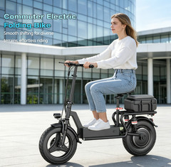 New Electric Scooter with Seat, Commuter Foldable, 1500W 15Ah Battery 30mph US
