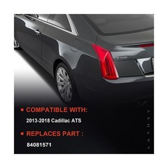 LED Tail Light Assembly Compatible with 2013-2018 Cadillac ATS Left Driver Si…