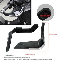 Dirt Bike Handguards,7/8 inch Universal Aluminum Alloy Motorcycle Silver