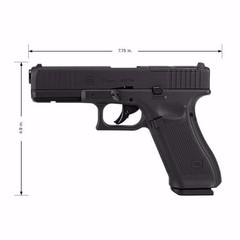Umarex GLOCK 17 Gen 5 MOS CO2 .177 Caliber Blowback Air Pistol w/ Red Dot Optic
