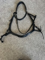 Schockemöhle Equitus Delta Black Leather Ergonomic Horse Bridle – Full Size