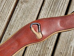 CWD Chestnut/Tan Padded Anatomic English Jumper Girth – 50″/125cm – Used Once!